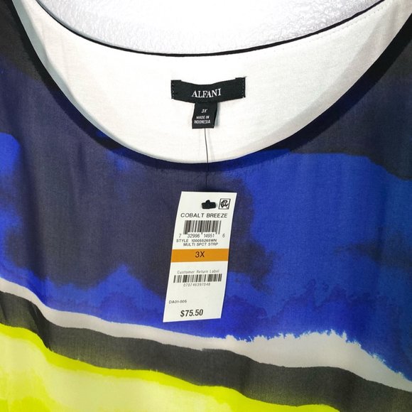 Alfani Plus Size Wing-Sleeve Bubble Top #4 - Picture 3 of 6